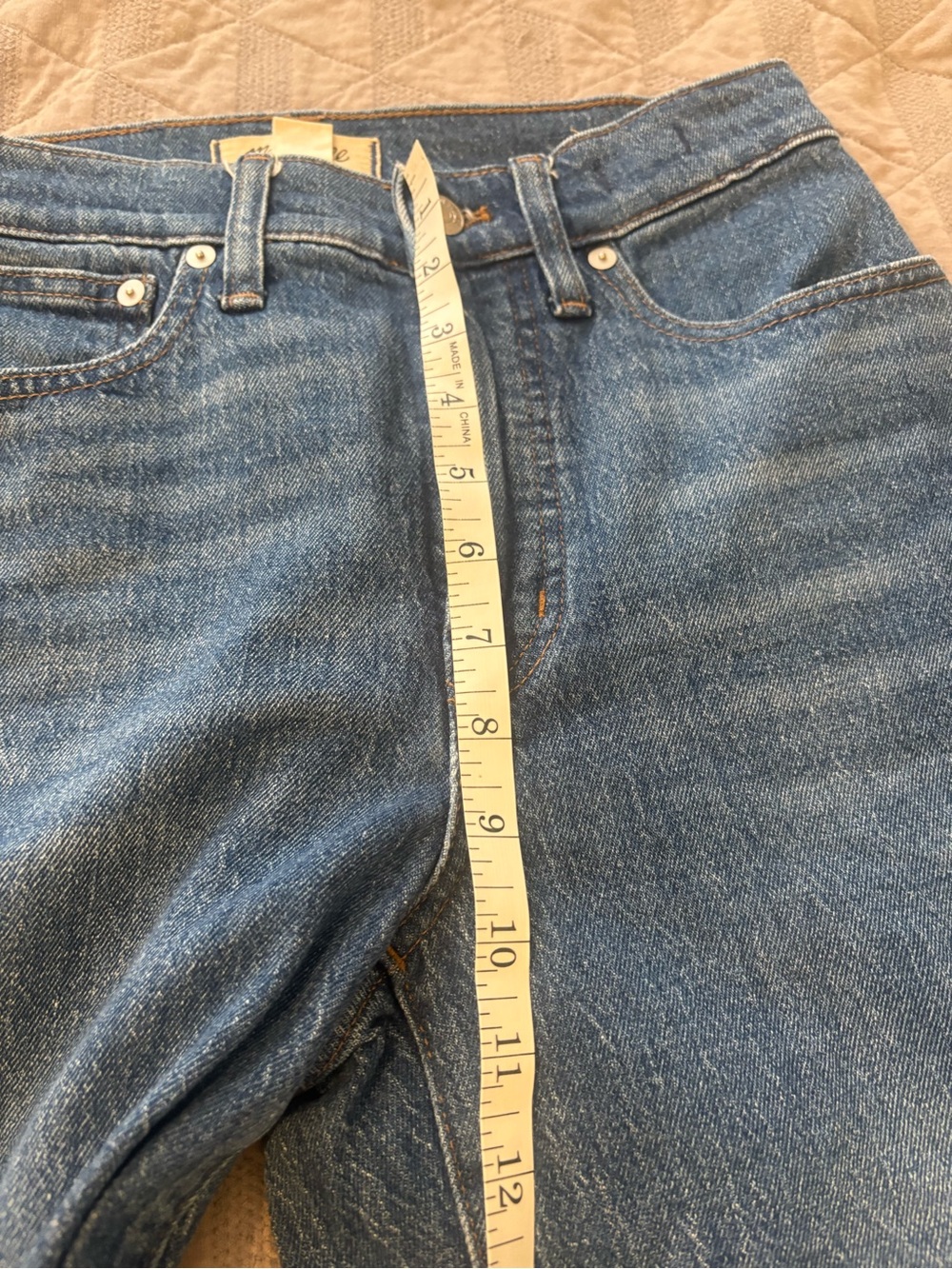 Madewell The Perfect Vintage Jeans Womens 24 Blue Wide Leg High Rise - Picture 6 of 10